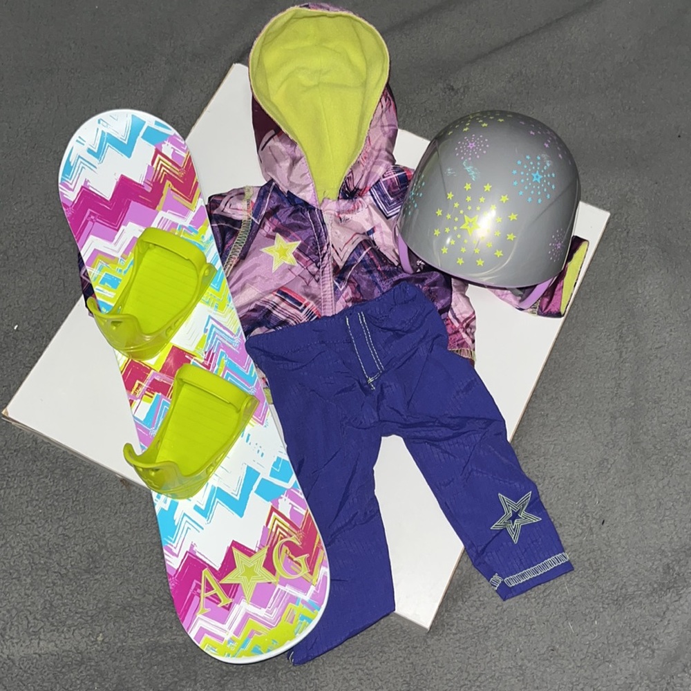 American Girl Snowboard Accesories